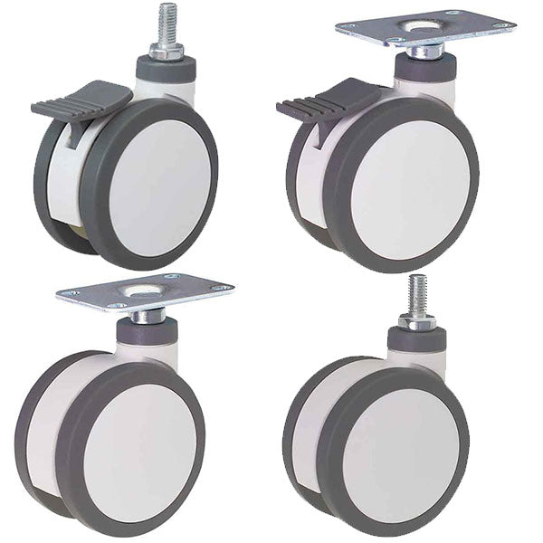 Roulettes de rechange TMEDP - Roues jumelées en polyamide et tpu - ROUES COMMUNAUTAIRES - MOBILIER Roulettes de rechange TMEDP - Roues jumelées en polyamide et tpu - ROUES COMMUNAUTAIRES - MOBILIER